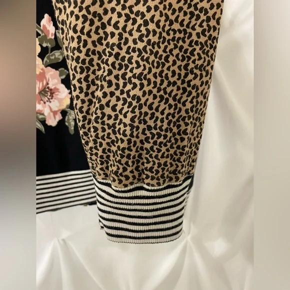 Saltwater Luxe Floral Print Bomber Jacket Size L - Picture 6 of 7